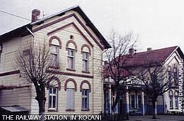 The railway station in Kocani