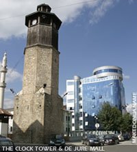 The clock tower of Gostivar