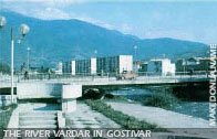 The river Vardar in Gostivar