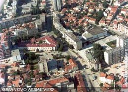 Panoramic view of the centre of Kumanovo