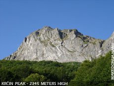 Krčin peak - 2,345 meters high