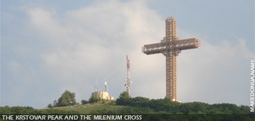 The Krstovar peak and the Millenium Cross