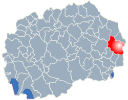 Municipality of Berovo map