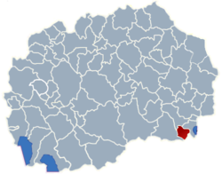 Municipality of Bogdanci map