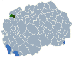 Municipality of Bogovinje map