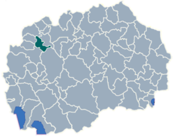 Municipality of Brvenica map