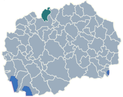 Municipality of Cucer-Sandevo map