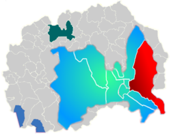 Municipality of Gazi Baba map