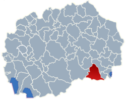 Municipality of Gevgelija map