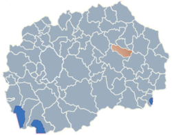Municipality of Karbinci map