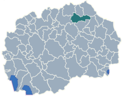 Municipality of Kratovo map