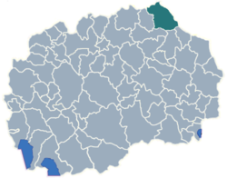 Municipality of Kriva Palanka map