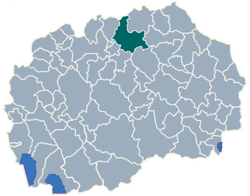Municipality of Kumanovo map
