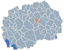 Municipality of Lozovo map