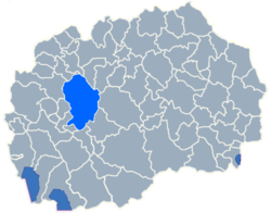 Municipality of Makedonski Brod map