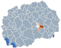 Municipality of Negotino map