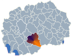 Municipality of Prilep map