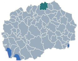 Municipality of Staro Nagoricane map