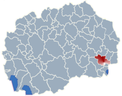 Municipality of Strumica map