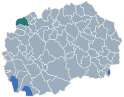 Municipality of Tetovo map