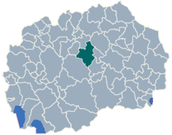 Municipality of Veles map