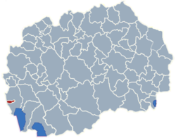 Municipality of Vevcani map