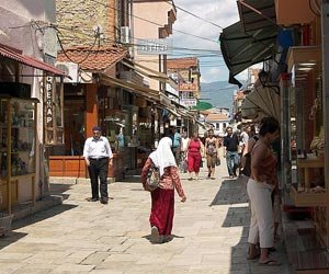Muslim people in Skopje, Macedonia